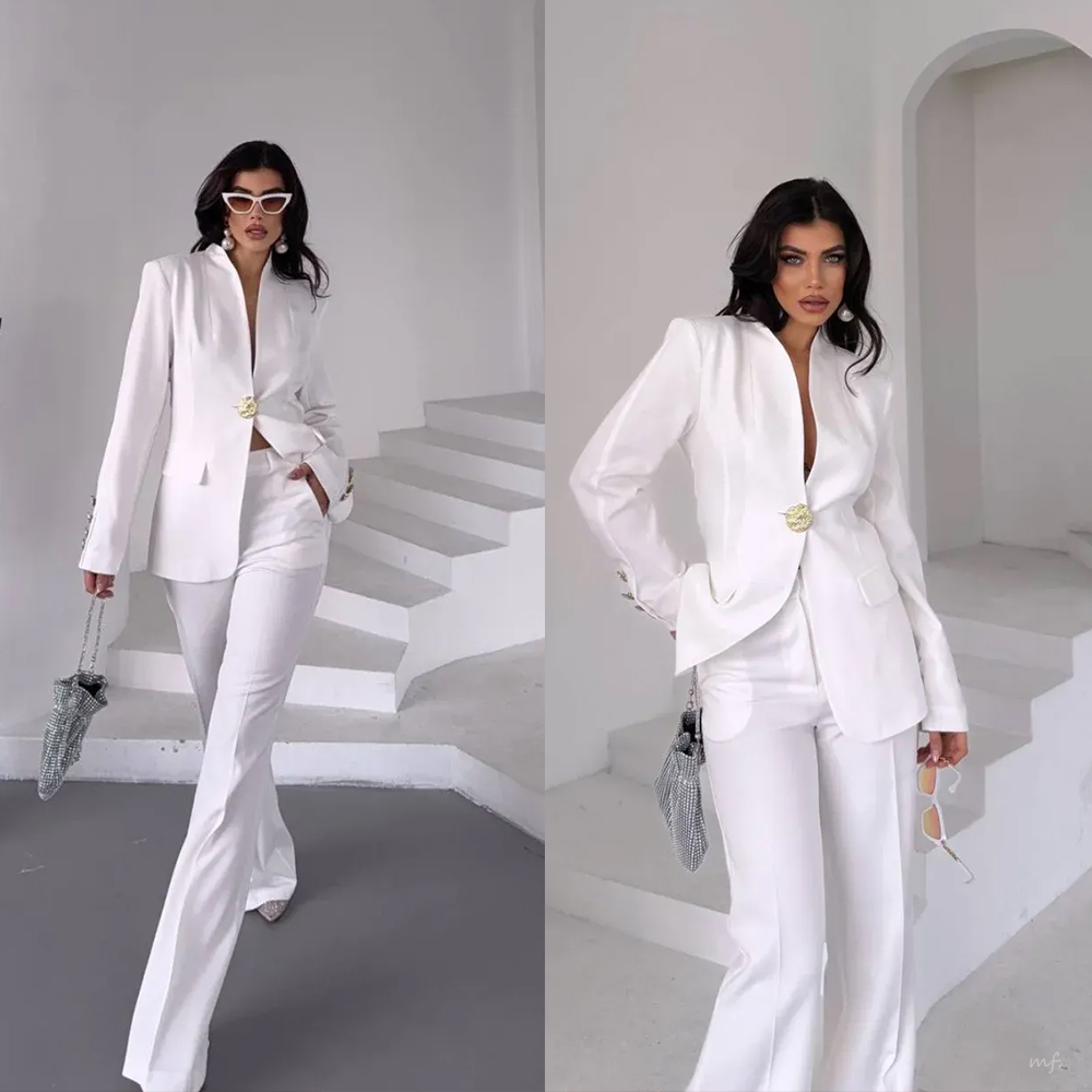 Women Formal Party Wear Dress - Customized Fashion Women Wedding Pants Suits