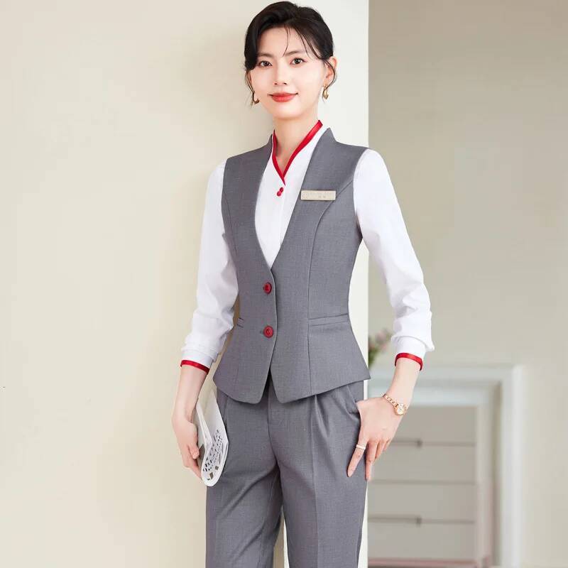 Women Formal Wear For Interview - Plus Size 5XL Formal Pantsuits Elegant