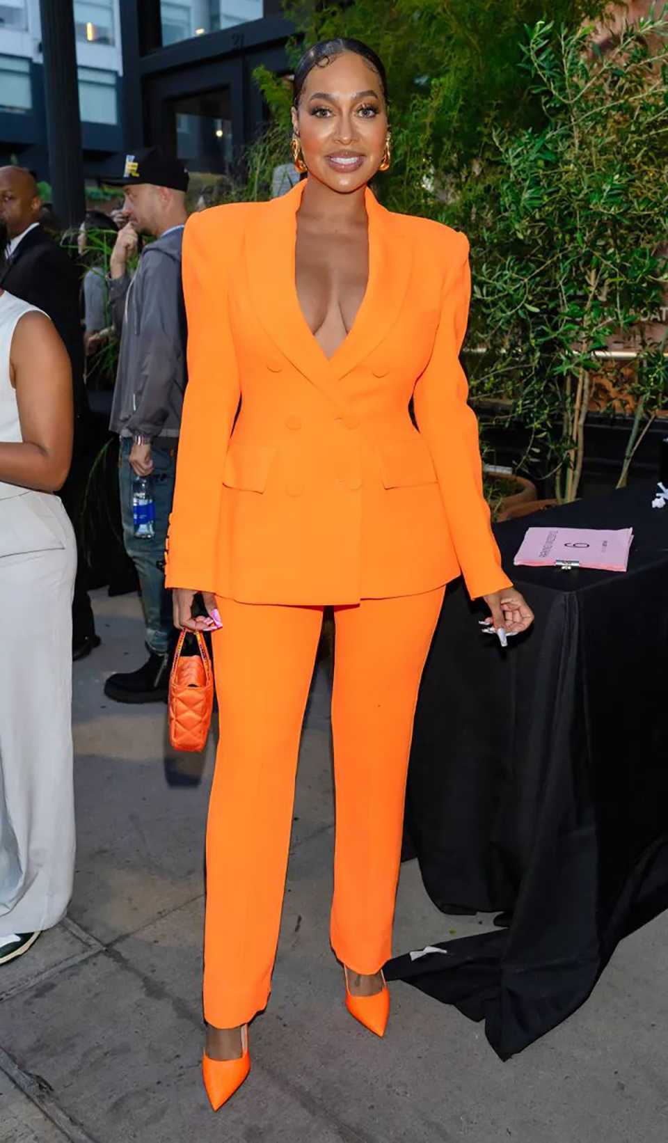 Women Formal Party Wear Dress - Customized Orange Spring Women Pants Sets