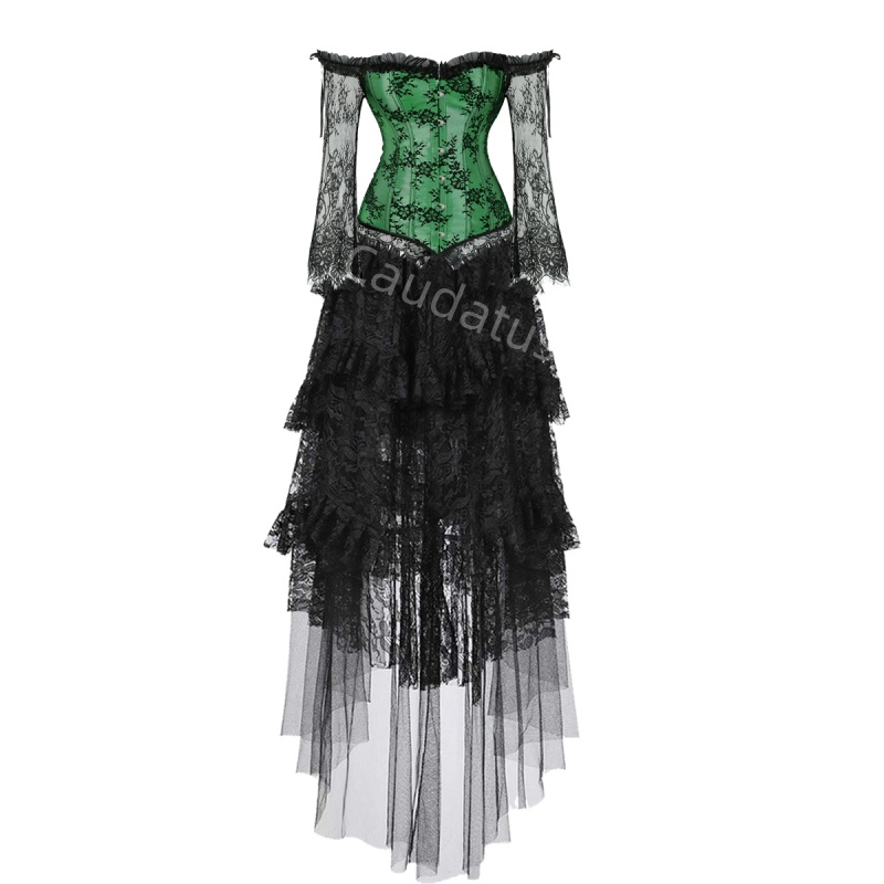Corset Dress Plus Size Long Sk - đánh giá và giá Women'S Green Formal Wear
