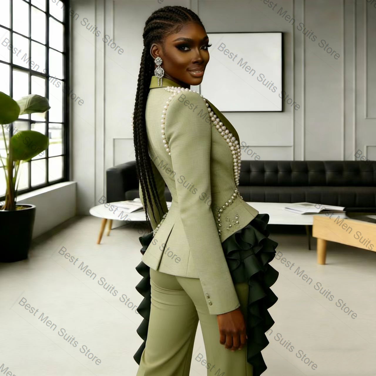 Pearls Green Women Suit Set 2  - đánh giá và giá Women'S Green Formal Wear
