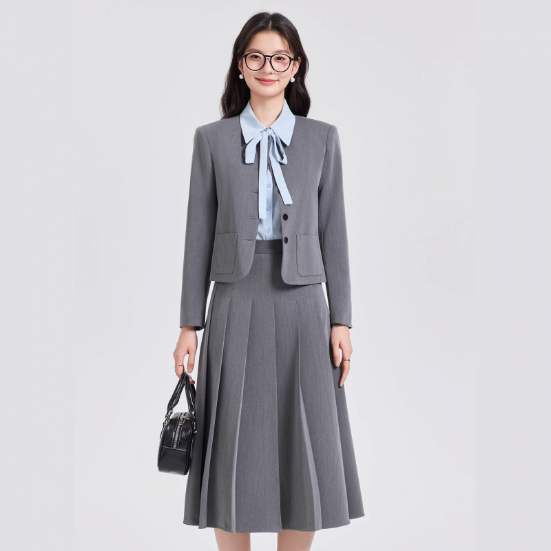 Gray Short Suit Set for Women  - đánh giá và giá Women Formal Wear For Interview