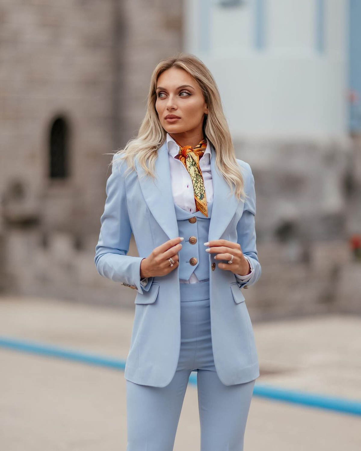 Women Formal Suits Sky Blue Pe - đánh giá và giá Women Formal Party Wear Dress