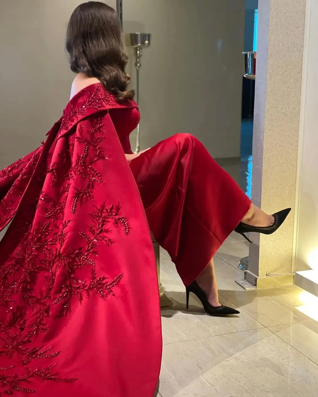 Customized Ankle Length Sheath - đánh giá và giá Women Formal Party Wear Dress