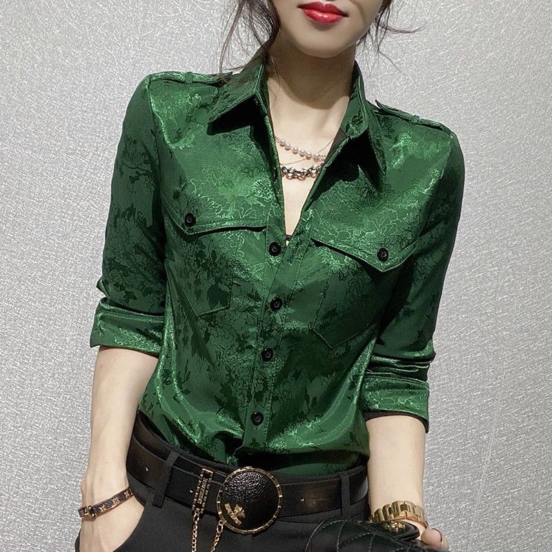 Female Tops Spring and Autumn  - đánh giá và giá Women'S Green Formal Wear