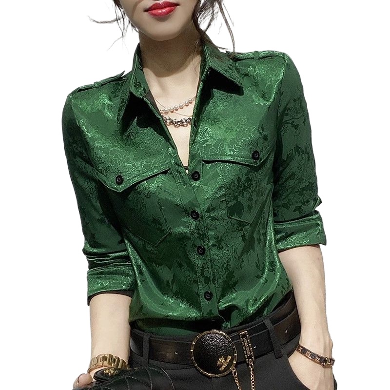 Female Tops Spring and Autumn  - đánh giá và giá Women'S Green Formal Wear