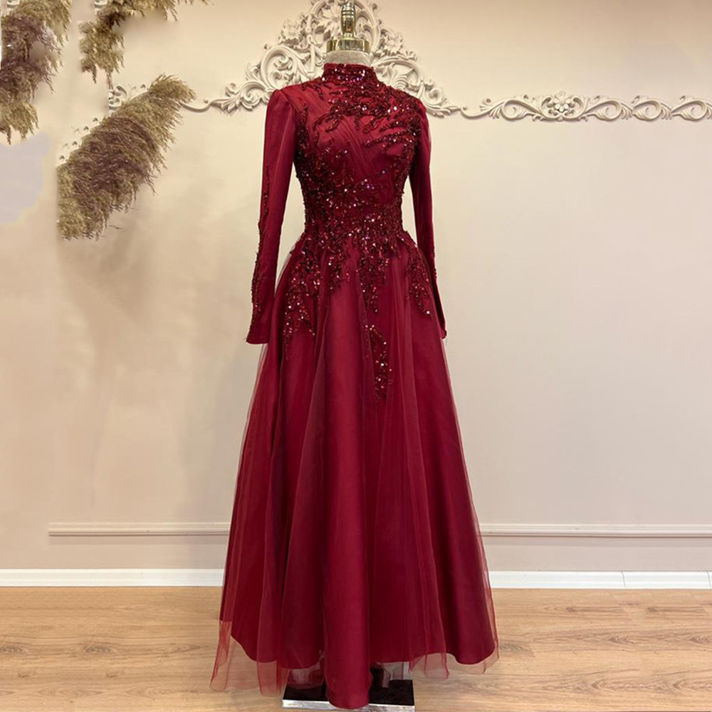 Beads Ankle Length A Line Prom - đánh giá và giá Women Formal Party Wear Dress