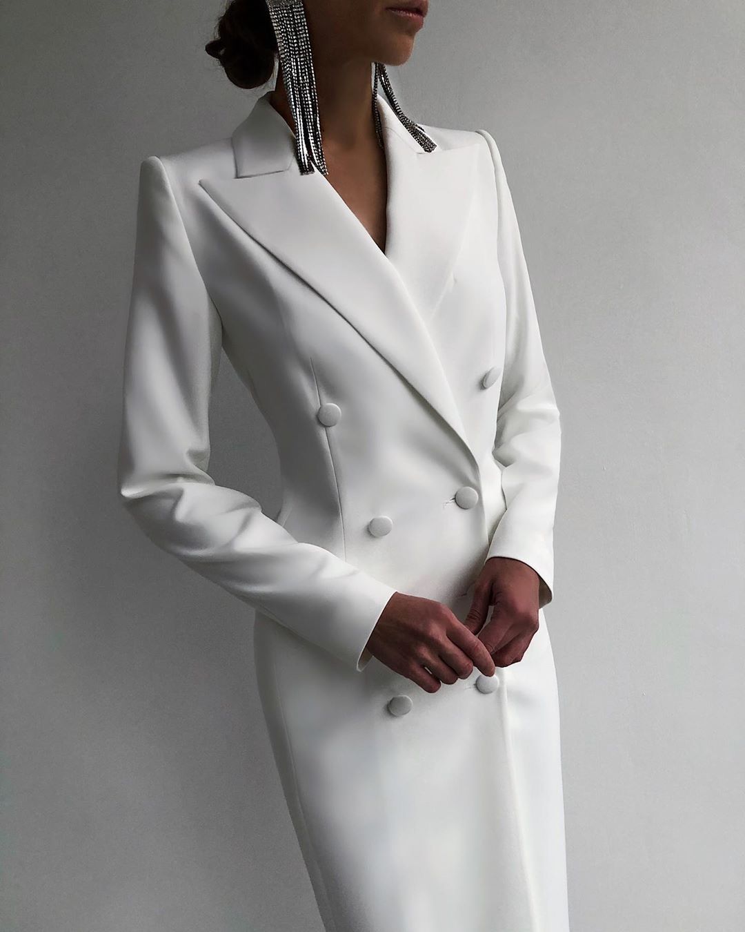 Trắng Đôi Áo Khoác Dài Phù Hợp - đánh giá và giá Women Formal Wear M&S