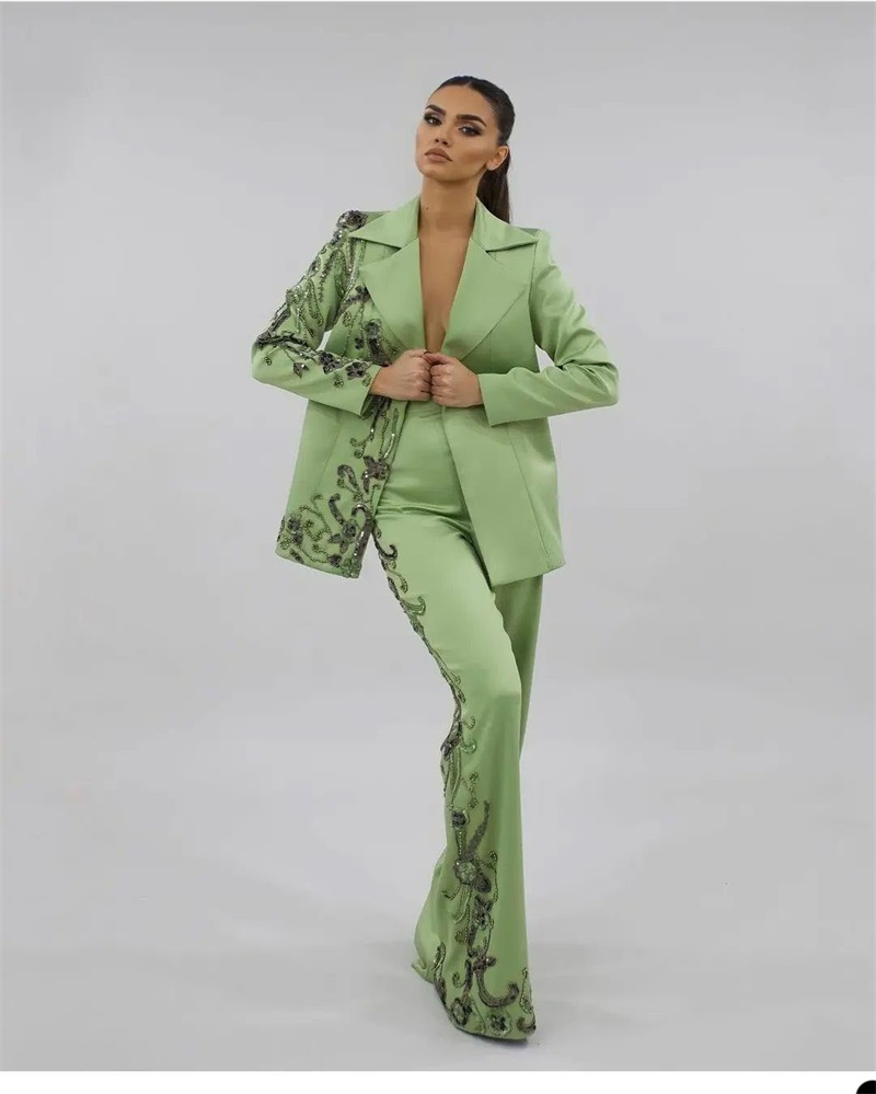Nhà Thiết Kế Xanh Nữ Phù Hợp V - đánh giá và giá Women'S Green Formal Wear
