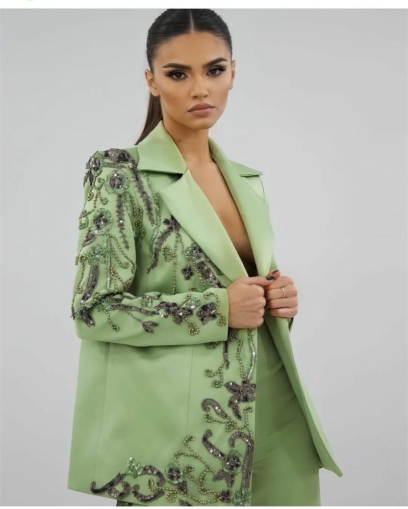 Nhà Thiết Kế Xanh Nữ Phù Hợp V - đánh giá và giá Women'S Green Formal Wear