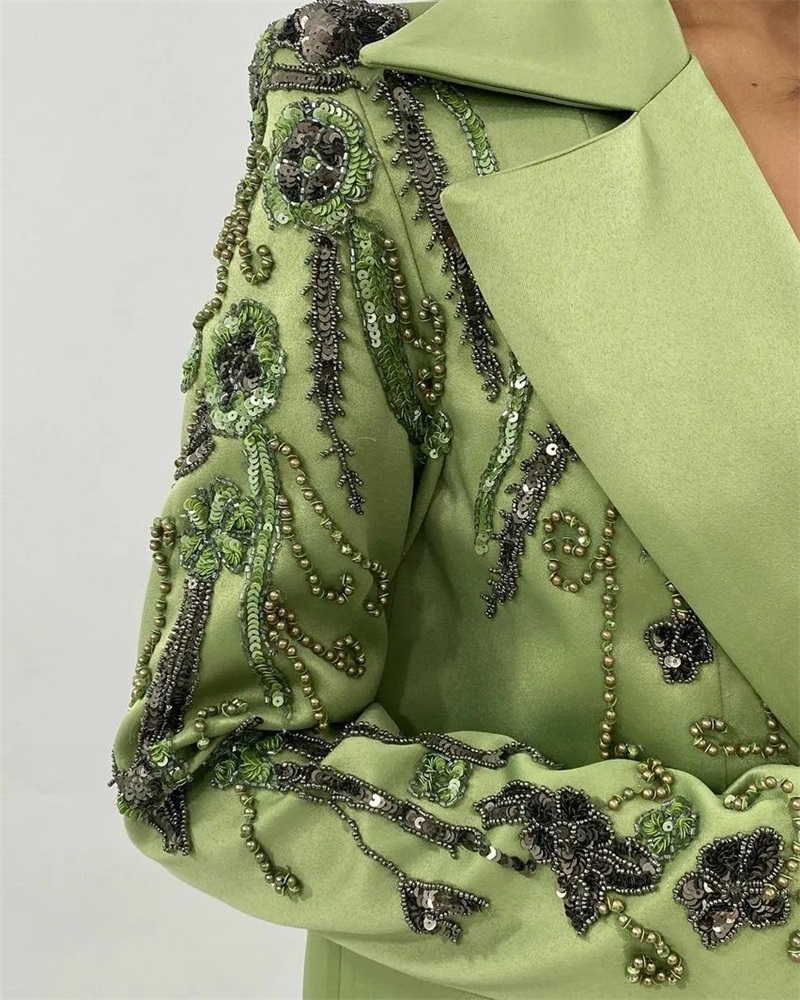 Nhà Thiết Kế Xanh Nữ Phù Hợp V - đánh giá và giá Women'S Green Formal Wear