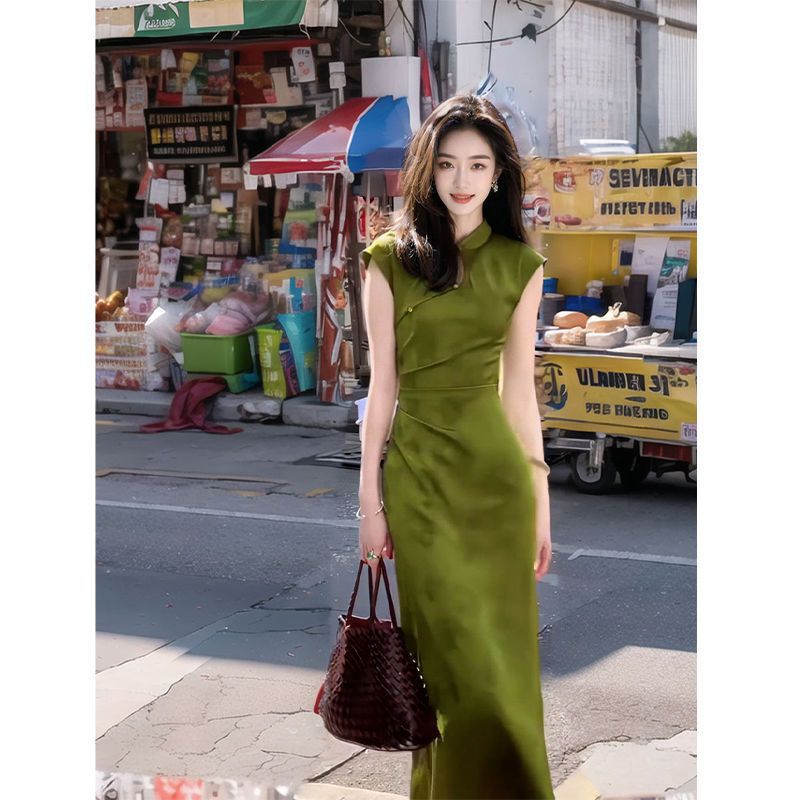 2024 New Green Chinese Style C - đánh giá và giá Women'S Green Formal Wear