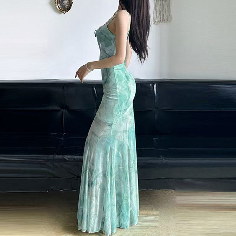 Summer Beach Long Dress Women  - đánh giá và giá Women'S Green Formal Wear